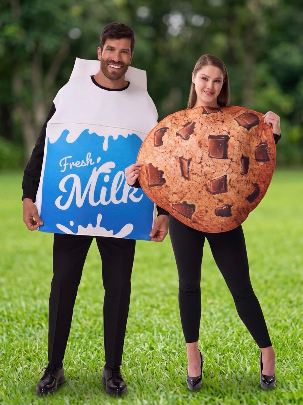 Cookie and Milk Couples Halloween Costume Set - S/M